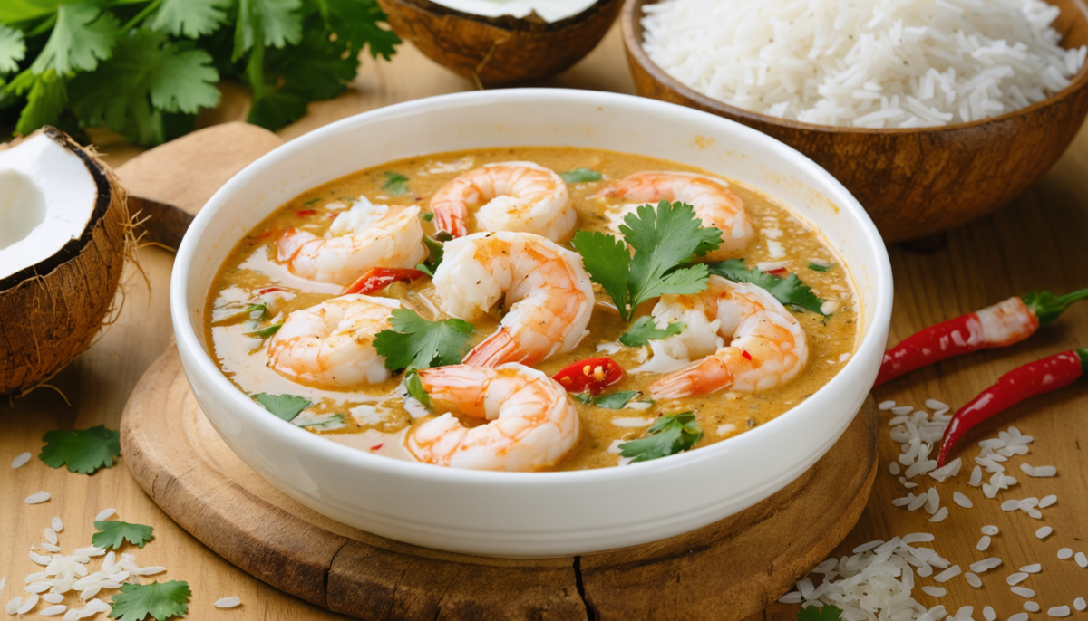 découvrez notre recette facile et rapide de curry de crevettes au lait de coco, idéale pour un repas savoureux fait maison en toute simplicité.