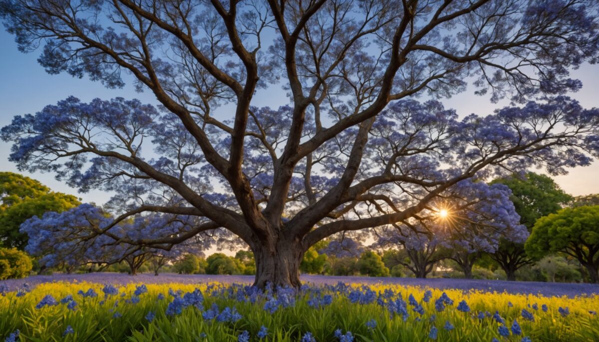 Jacaranda mimosifolia : L'arbre ornemental au feuillage fin et aux fleurs d'un bleu éclatant