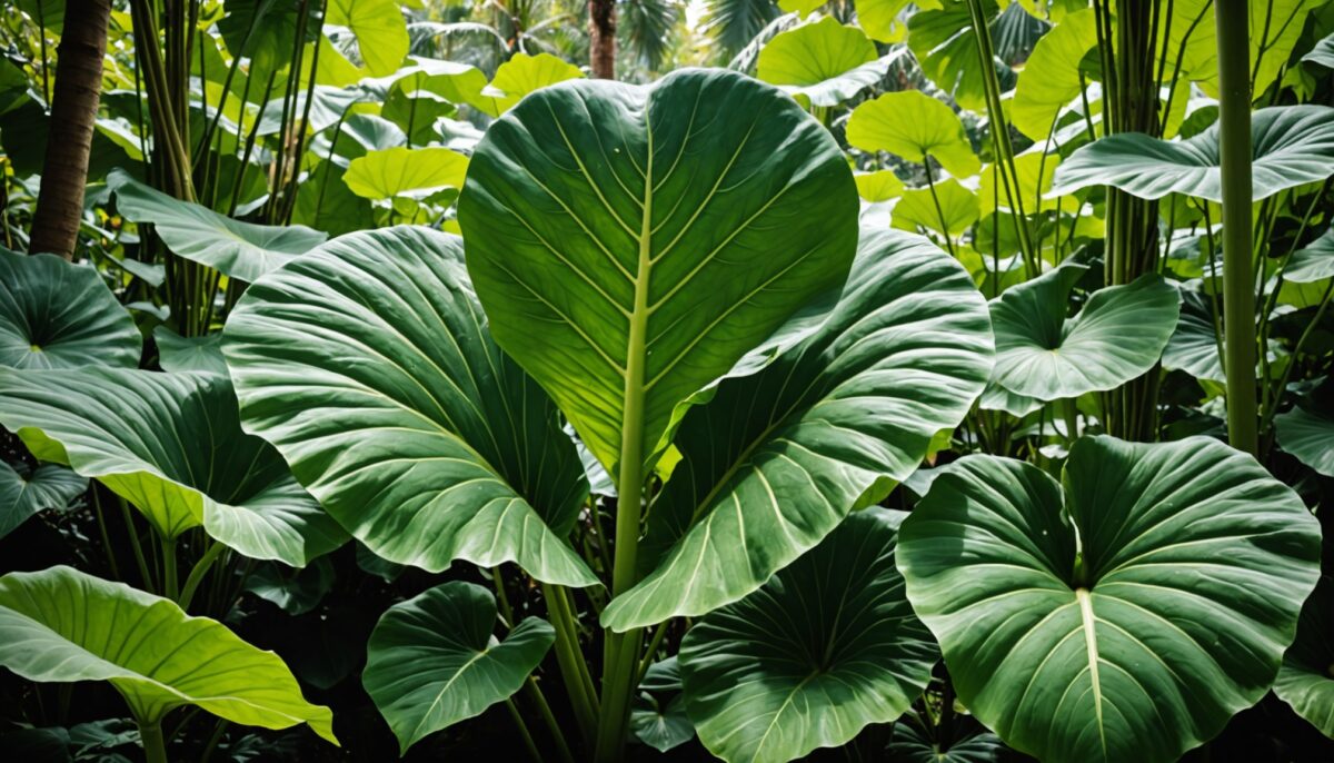 Colocasia esculenta « Oreille d’Éléphant » : Tout savoir sur cette plante tropicale et comment en prendre soin