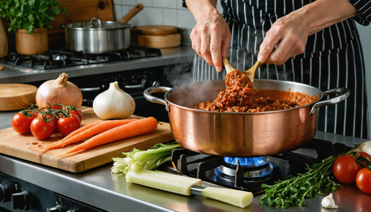 découvrez la véritable sauce bolognaise à l’ancienne grâce au secret de grand-mère, une recette authentique et savoureuse à partager en famille.