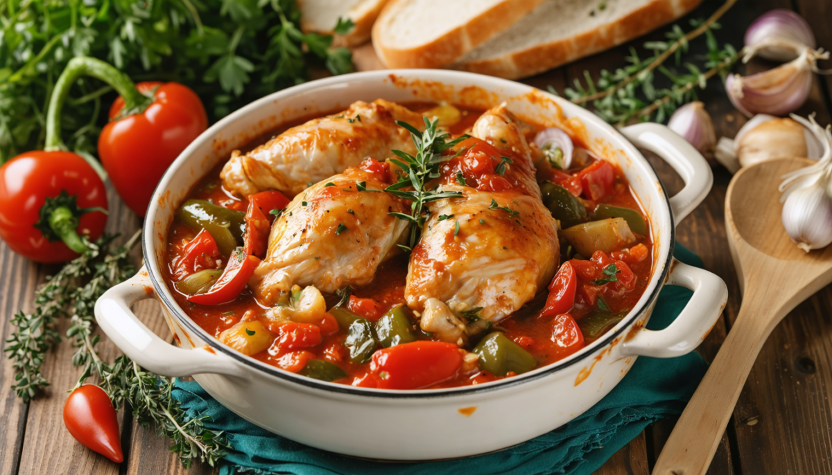 découvrez la recette traditionnelle du poulet basquaise authentique, simple à réaliser et savoureuse, pour un repas réussi en toute occasion.