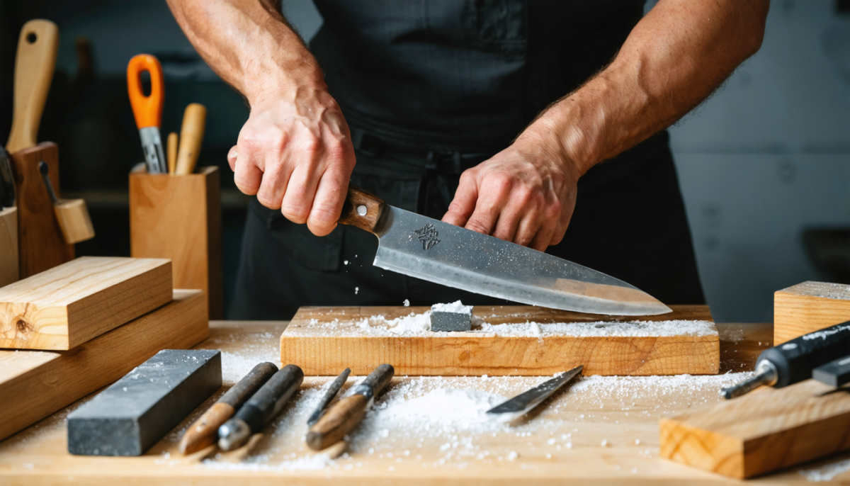 découvrez notre guide complet pour devenir expert en affûtage et apprenez à aiguiser vos couteaux avec finesse et précision pour des performances optimales.